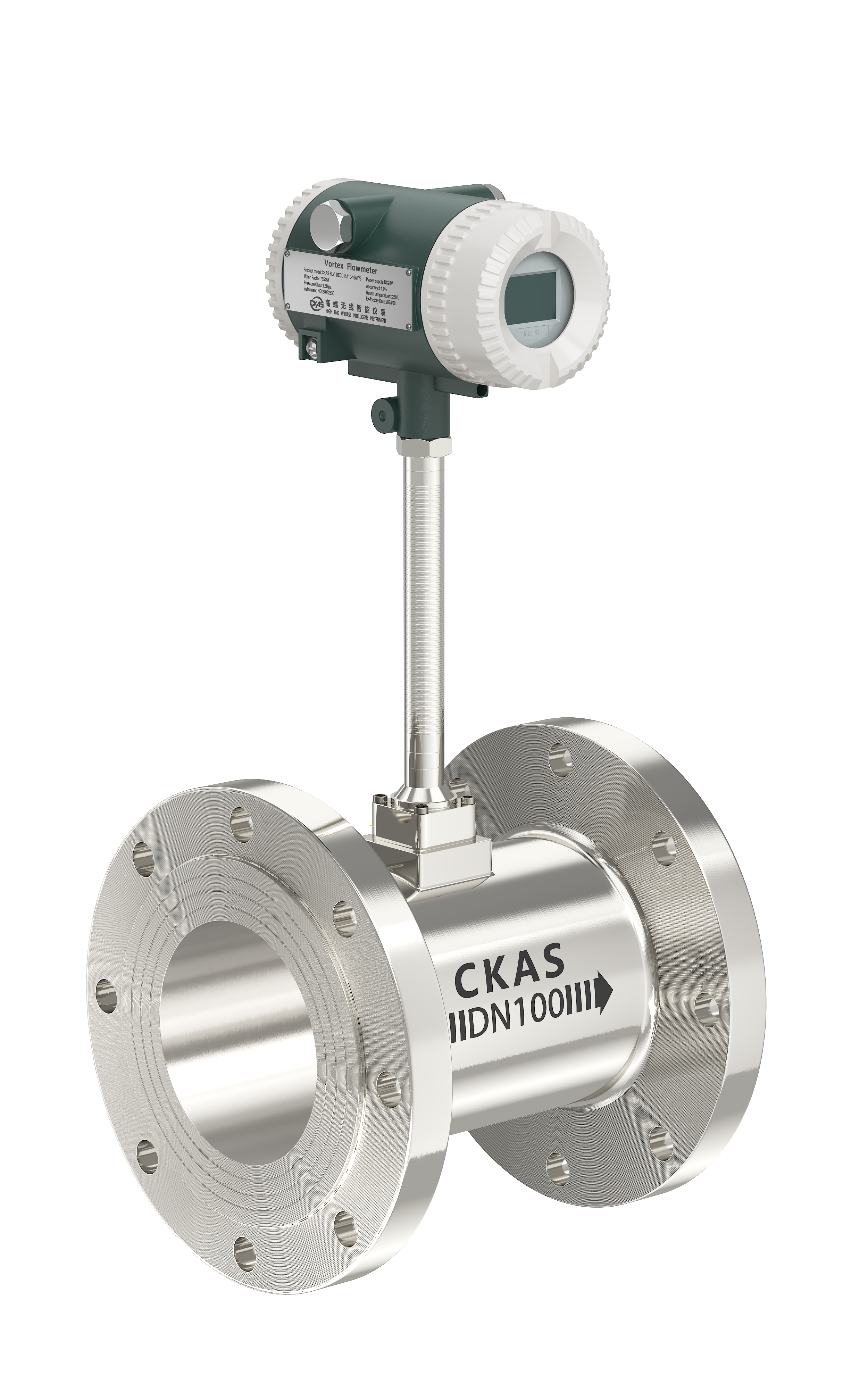 CKAS-FLVJ-R智能数字涡街流量计（FLVJ-K Intelligent Digital Vortex Flowmeter）